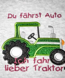 Kinder Langarmshirt Traktor personalisiert, Shirt bestickt, Geburtstagsshirt K-Lang 2