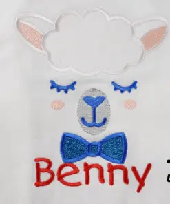 Kinder T-Shirt Lama Junge personalisiert, Shirt bestickt, Geburtstagsshirt KIN-Kinder 2