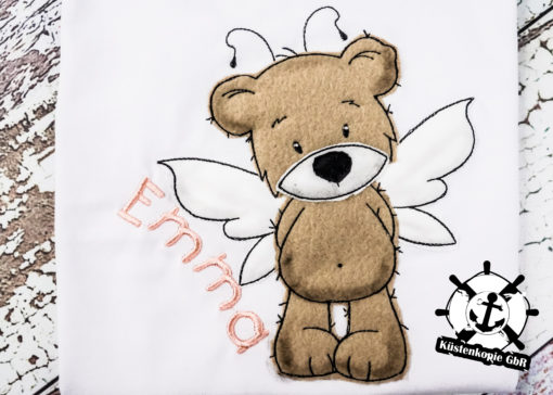 Kinder Langarmshirt Teddy Fee personalisiert, Shirt bestickt, Geburtstagsshirt K-Lang 2