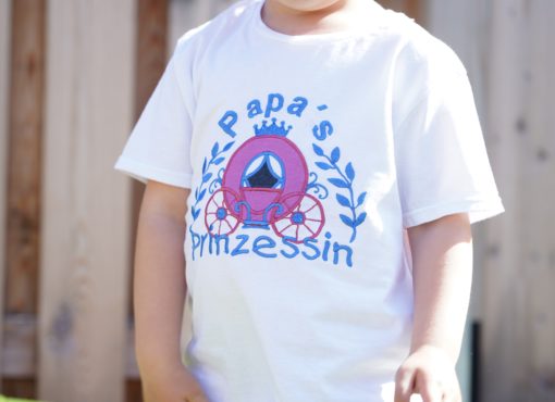 Kinder T-Shirt Kutsche personalisiert, Shirt bestickt, Geburtstagsshirt KIN-Kinder 10