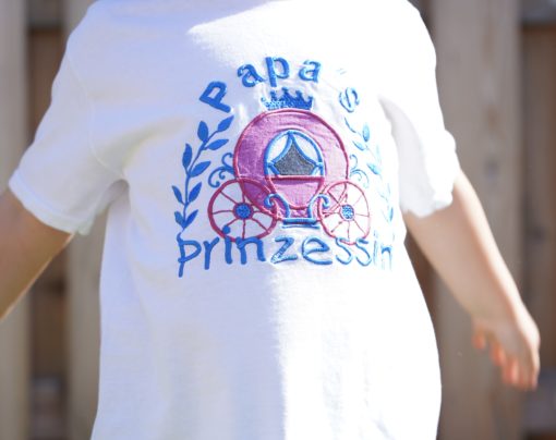 Kinder T-Shirt Kutsche personalisiert, Shirt bestickt, Geburtstagsshirt KIN-Kinder 9