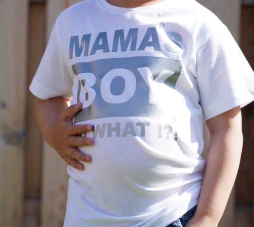 Kinder T-Shirt Mamas Boy, Babybody KIN-Kinder 10