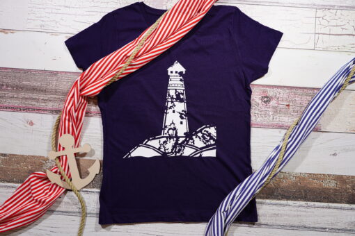 Maritimes T-Shirt mit einem Leuchtturm KL-Kleidung 4